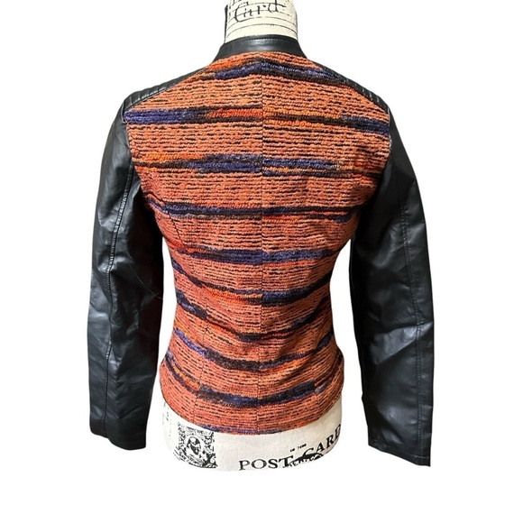Celsius Premium Faux Leather Jacket Sz Small - Picture 6 of 13
